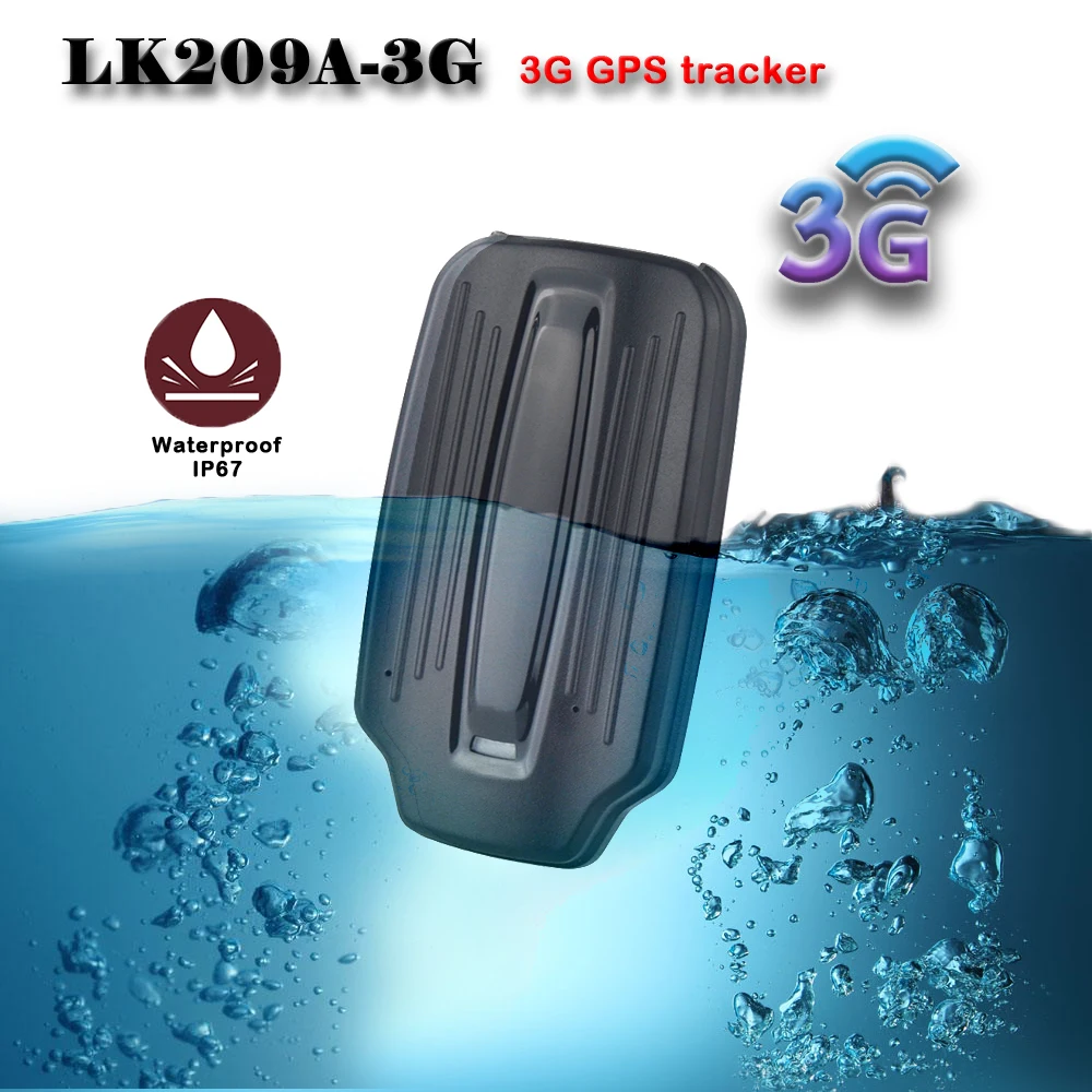 Автомобильный GPS-трекер 3G WCDMA LK209A-3G 6000 мАч водонепроницаемый GPS-локатор активов