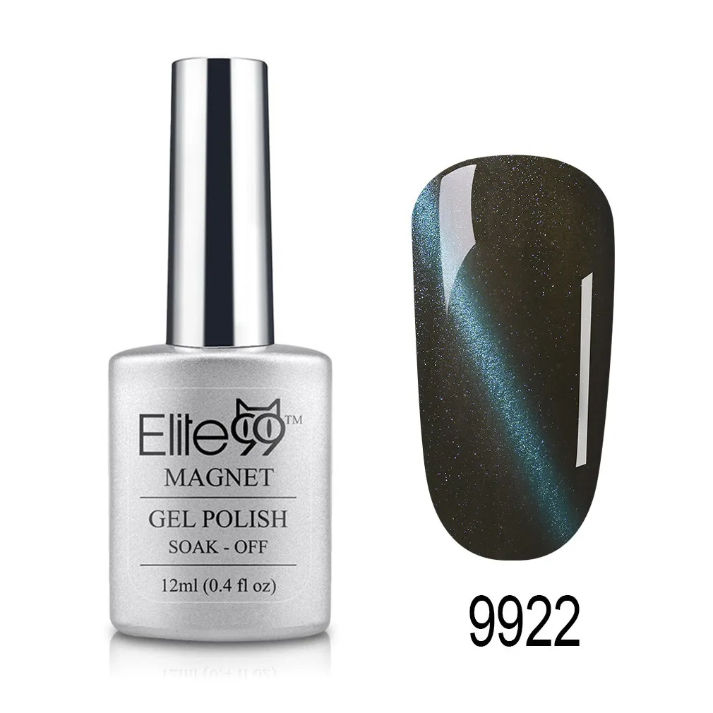 Elite99 12ml Cat Eye Gel Nail Polish Soak Off Magnetic UV Gel Varnish Nail Art Manicure Gel Semi Permanent 3D Effect Gel Lacquer - Цвет: 9922