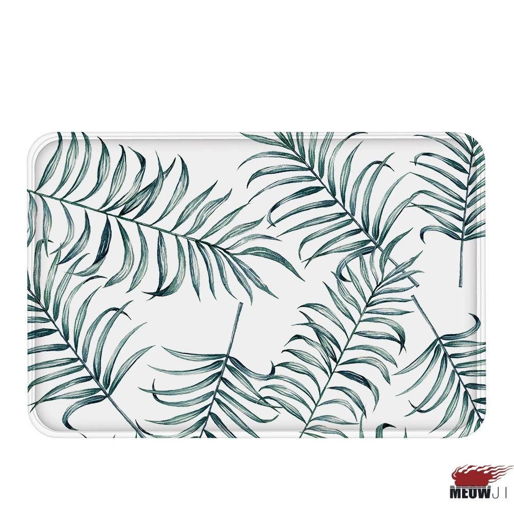 [MIAOJI] трава и листья цветок весна цвет мягкие ножки пыль натирает коврик для ванной влагопоглощающий коврик нескользящий