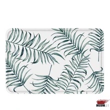 [MIAOJI] трава и листья цветок весна цвет мягкие ножки пыль натирает коврик для ванной влагопоглощающий коврик нескользящий