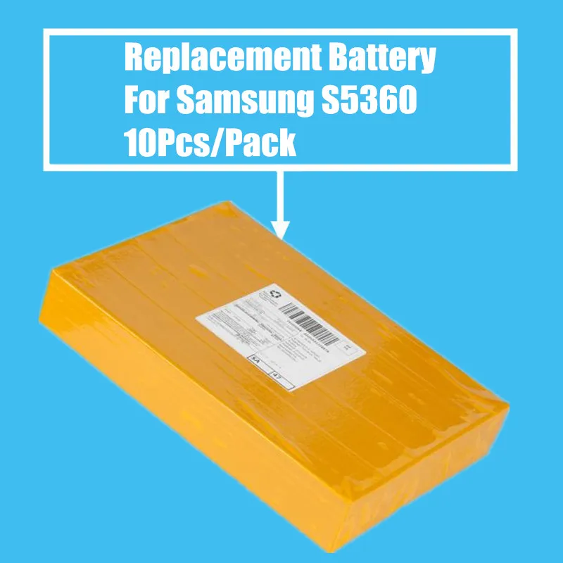 10 шт./упак. 1200mah запасная батарея для Samsung Galaxy Y Duos GT-S5360 GT-S5380/D S5300 Wave высокое