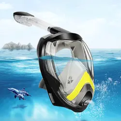 Водонепроницаемый складные спортивные анти-туман Лето Портативный подводное плавание инструмент Обучение Регулируемая анфас маска для