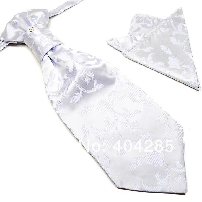 Шейный галстук набор галстук носовой платок Ascot Свадебный мужской платок-галстук Карманный квадратный 2 шт в 1 подарок