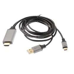 USB3.1 Тип C к HDMI 4 К 1080 P + USB Питание Кабель-адаптер конвертер для MacBook Pro для Samsung s8