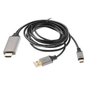 

USB3.1 Type C to HDMI 4K 1080P + USB Power Supply Cable Adapter Converter for Macbook Pro For Samsung S8