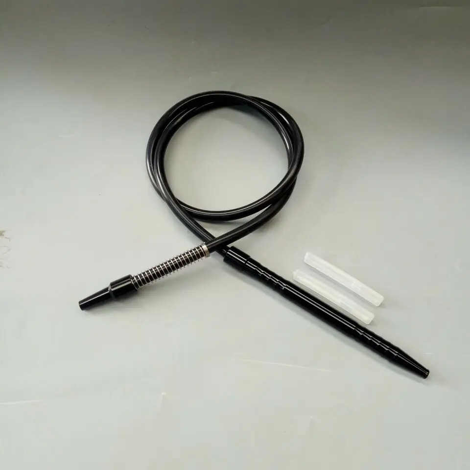 

1.8m shisha hookah silicone hose with aluminum mouth piece 2 ice tube inside
