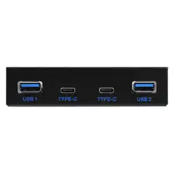 Стандартный 3.5 дюймовый дисковод 2xUSB3. 0 + 2xType-C порт Extender панели для настольных ПК спереди Floppy Drive