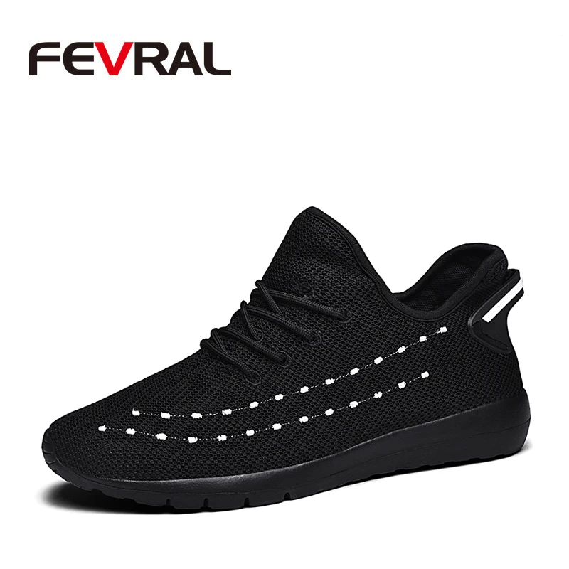 

FEVRAL Hot Sale Men Shoes Casual Shoes Men Fashion Sneakers Mesh Breathable Casual Footwear Lightweight Trainers Plus Size 39~47