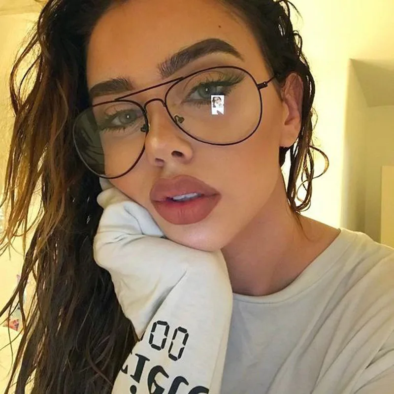

Driving Sunglasses Day night Men and women literary retro frame net red box flat mirror fashion classic wild
