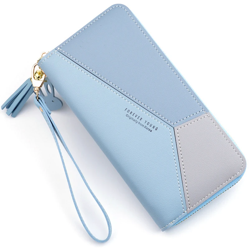 

Geometric Women Clutch Pink Wallets Phone Pocket Purse Card Holder Patchwork Women Long Wallet Lady Fashion Short Coin Burse