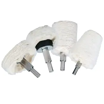 

T Type Cotton Cloth Polishing Mop Buffing Cloth Wheel Grinding Head Abrasive Tools Dremel Accessories