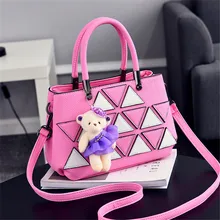Free shipping 2016 sweet gril bags fashion PU already set handbag women messenger bags new shoulder bags