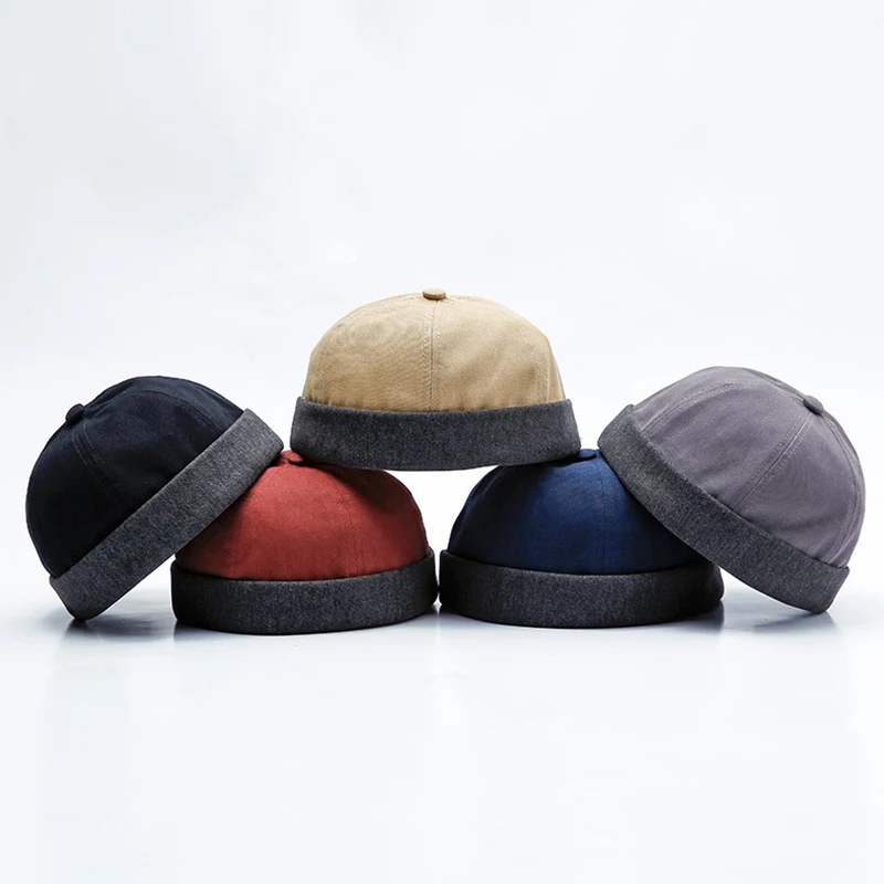 

Retro Sailor Hat Toque Roller Skullcap Hi-Hop Men Beanies Landlord Cap Winter Spring Bonnet Seasons Cap for Women Round Cap