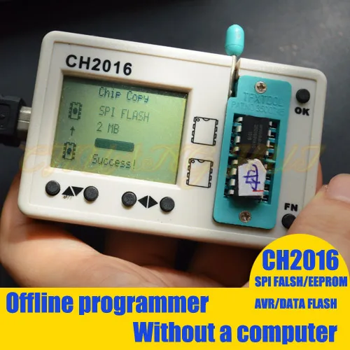 CH2016 Mini Multi offline programmer 24 25 93 SPI DATA