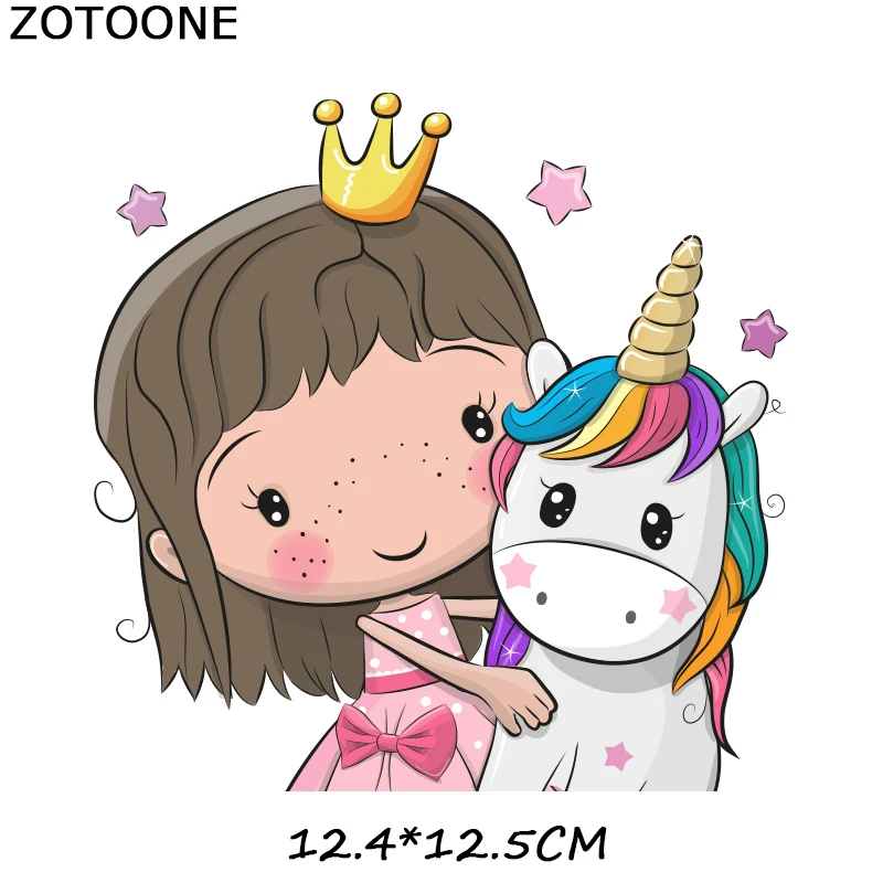 ZOTOONE милые маленькие животные Сова нашивка единорога глажка одежда наклейка теплопередача Одежда DIY Детская футболка винил моющаяся G - Цвет: Антикварная бронза