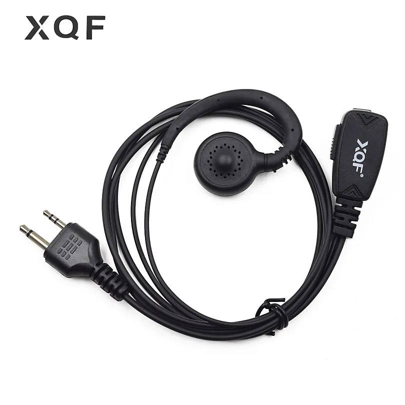 XQF Swivel Earhook Earpiece Headset Earphone PTT Mic for Midland Two Way Radio GXT550 GXT650