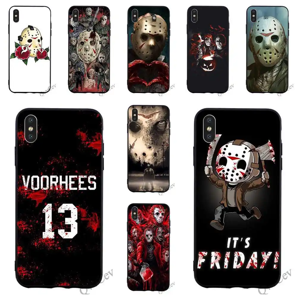 Модный чехол для телефона Jason Voorhees для чехла iPhone 5S XR X 7 5 8 Plus 6 6S SE Xs Max 11 pro силиконовый чехол