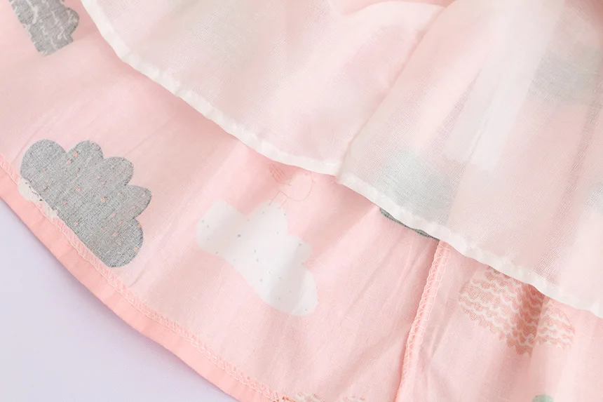 2018 новое летнее платье для маленькой девочки без рукавов cloud print хлопковые платья принцесс для девочек детская одежда оптовая продажа