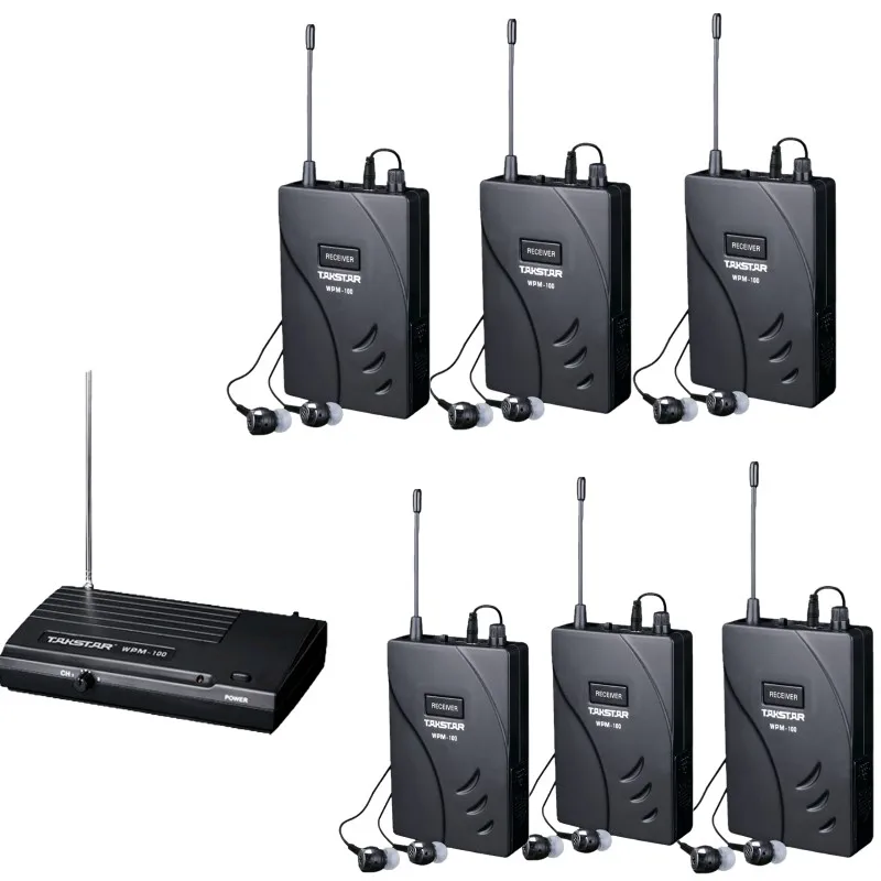 Upgraded Takstar wpm 100 / wpm100 UHF Stage Wireless Monitor System In
