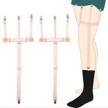 Мульти-функция двойного назначения, цветная рубашка для мальчиков противоскользящие клип Носки фиксированного ремешка