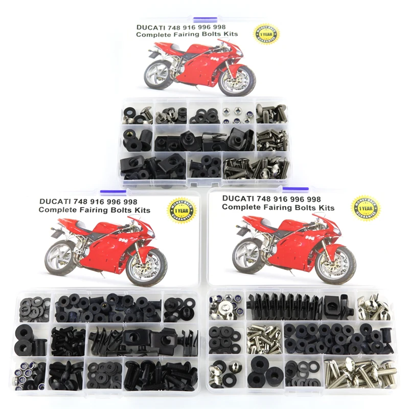 

For Ducati 748 916 996 998 Motorcycle Accessories Full Fairing Bolts Kit With OEM Style Washer Fastener Clips Nuts Screws Steel