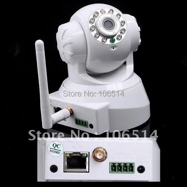 1 шт. белый Цвет Беспроводной IP-сети Камера телеметрией безопасности WI-FI веб-камера видеонаблюдения Ночное видение ИК Веб-камера