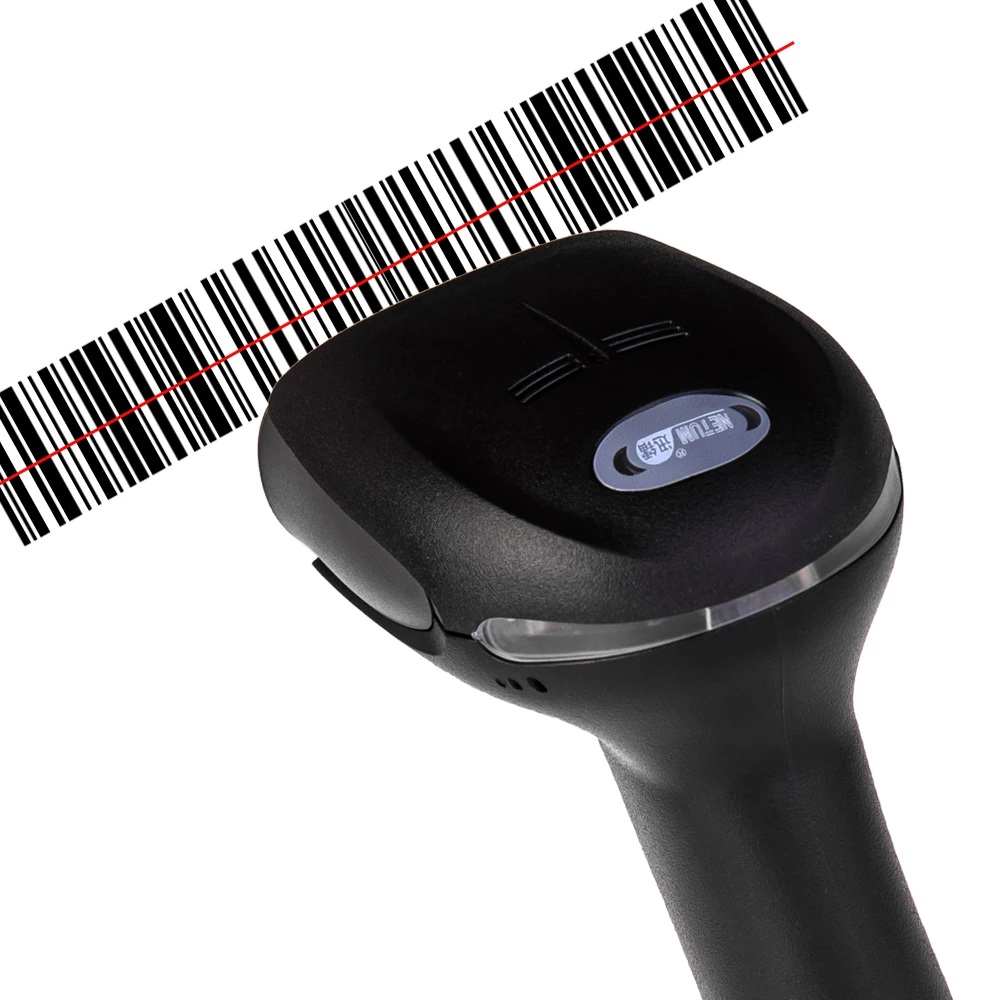 Портативный USB сканер штрихкодов NETUM NT-2012, проводной лазерный 1D считыватель штрихкодов для POS и инвентаризации Портативный USB сканер штрихкодов NETUM NT-2012, проводной лазерный 1D считыватель штрихкодов для POS и инвентаризации