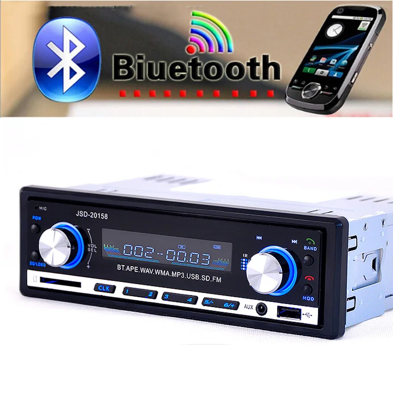 New 12V Car Stereo FM Radio MP3 Audio Player Support Bluetooth Phone