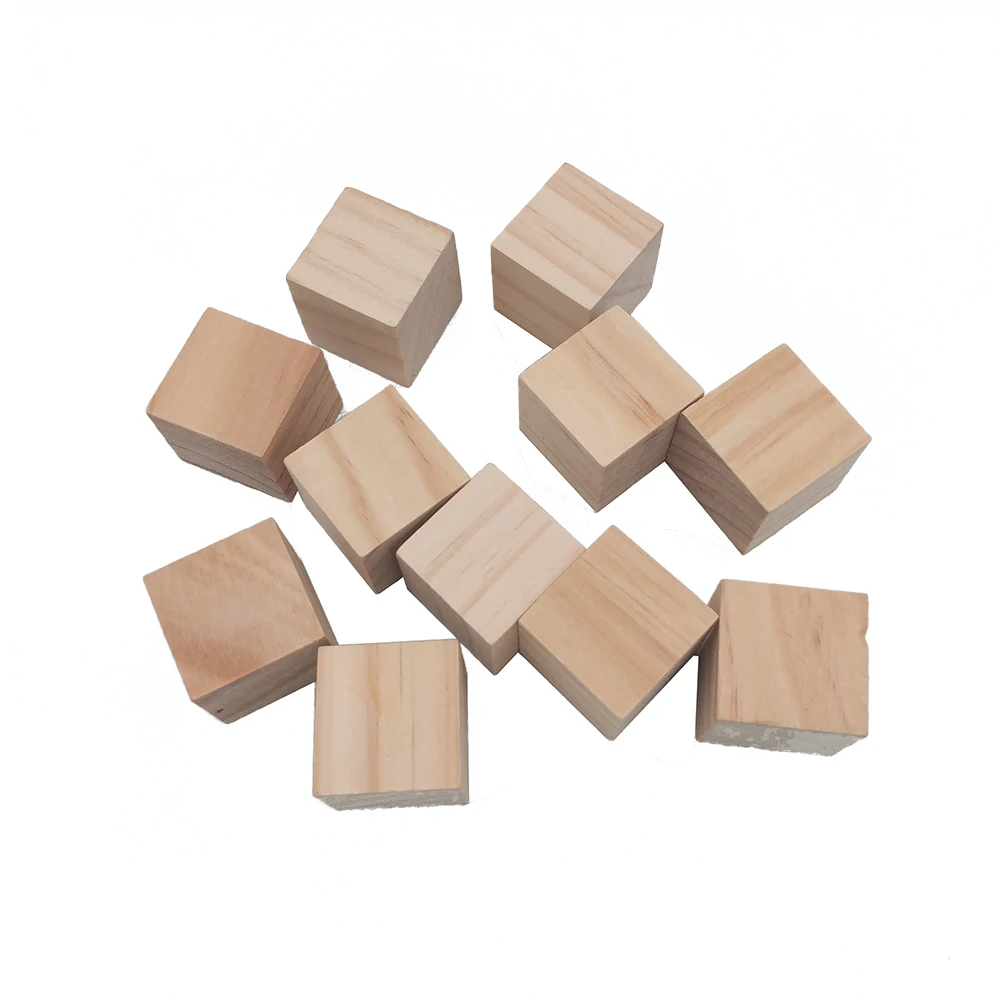 6 шт 30 мм 1,18 дюймов Натуральные Твердые необработанные Сосновые Деревянные блоки деревянные кубики для создания пазлов фото блоки поделки и DIY проекты