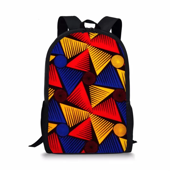 FORUDESIGNS рюкзак с принтом в африканском стиле Mochila Necessaire, школьные сумки, сумка для книг для девочек-подростков, Геометрическая Сумка для детей - Цвет: T0438C