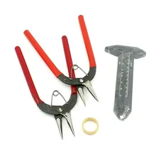 DIY Ювелирные наборы инструментов, плоскогубцы, кольца и Вернье каллиперы, смешанный цвет, 19~ 150x19~ 90 мм