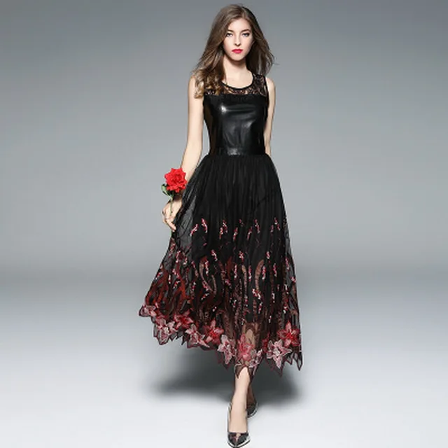 Black Ankle Length Dresses