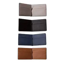 Мужской тонкий бумажник на кнопке деловой ПУ кожаный наличные ID держатель для кредитных карт