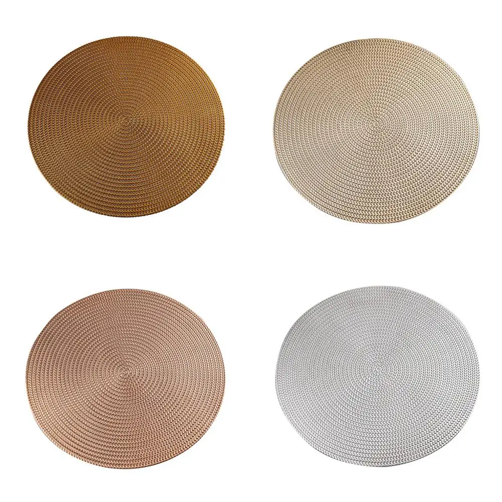 38 سنتيمتر جولة قطع قماش توضع تحت الأغراض المختلفة مصنوعة من الكلوريد متعدد الفينيل مكافحة السمط العزل الجدول حصيرة كوستر سادة فندق مطعم ديكو...