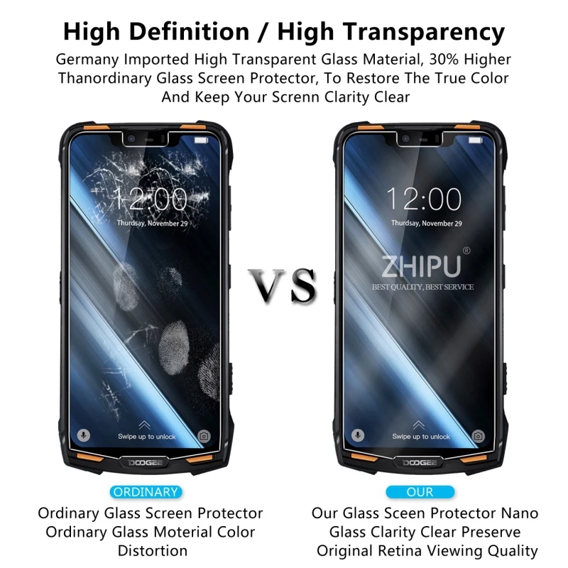 Закаленное стекло Для Doogee S90 Pro 6 18 &quotЗащитное для экрана 2.5D 9H Премиум защитная