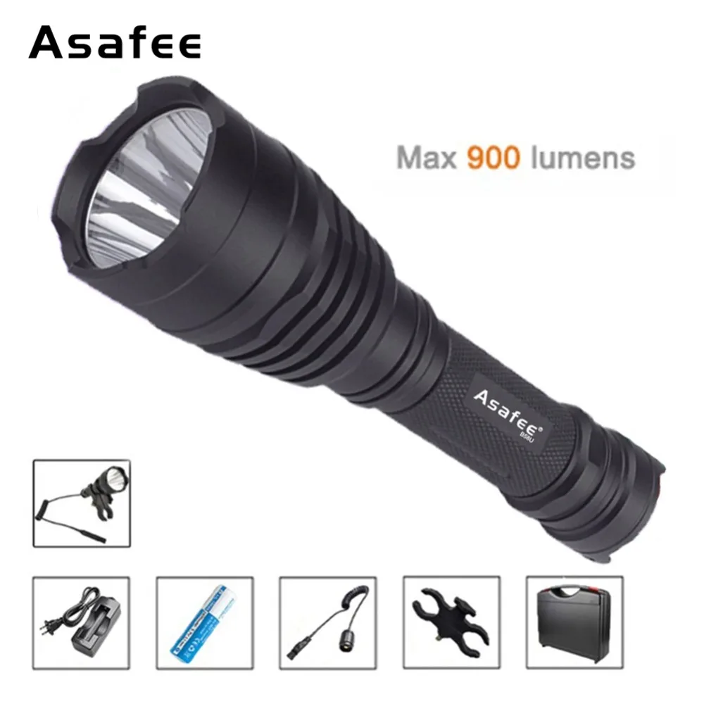 Asafee B58U Best Hunting Flashlight Torch Waterproof Cree XM L2 LED