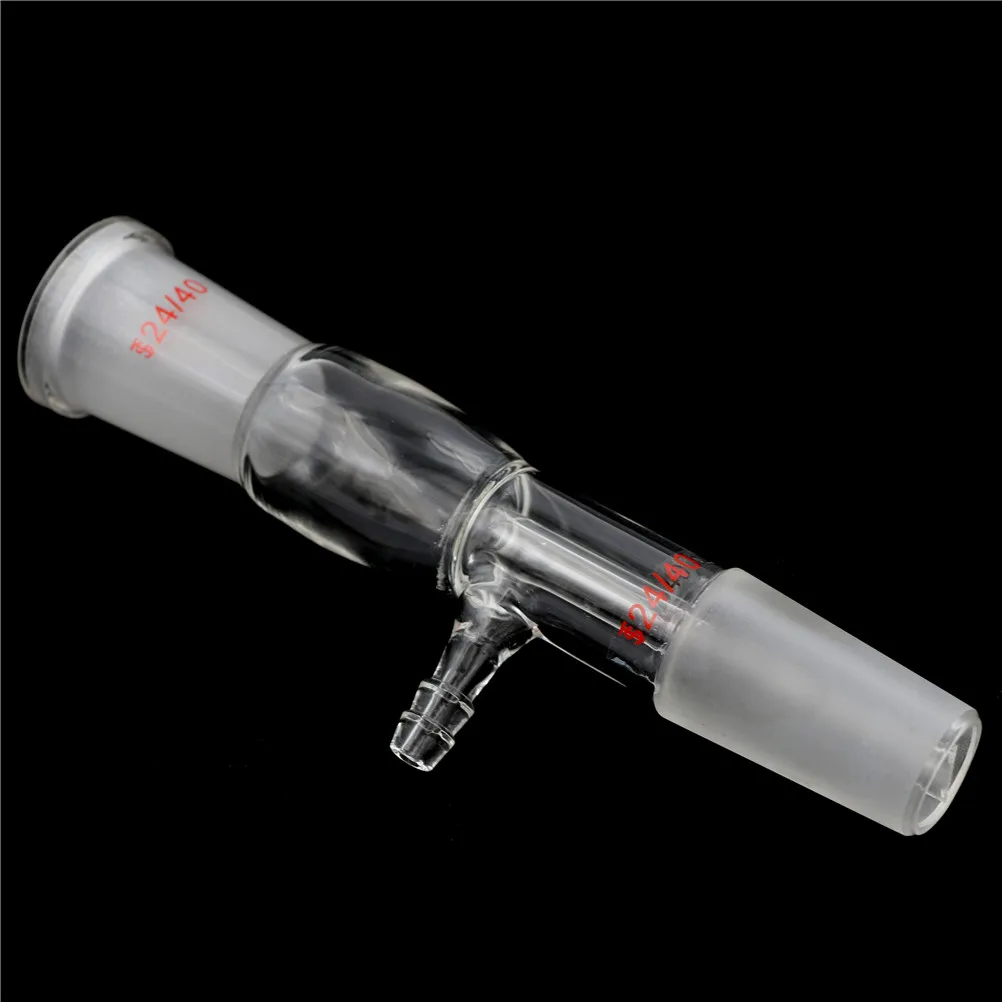 24/40 Vacuum Glass Straht Tube Take-off Adapter Gas Inlet Adapter Lab Glassware lab glass supplies lab glass adapter