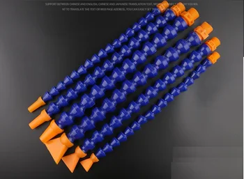 

1pcs Round mouth& Flat mouth 1/4'' 3/8" 1/2" Thread 30 40 50 60cm Plastic machine tool Cooling pipe oil tube water pipe