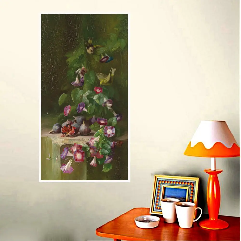 

Colorful Beautiful Morning Glory Flowers Oil Handpainted Painting Print Canvas for Modern Home Decoration Hot Gift Drop Shipping