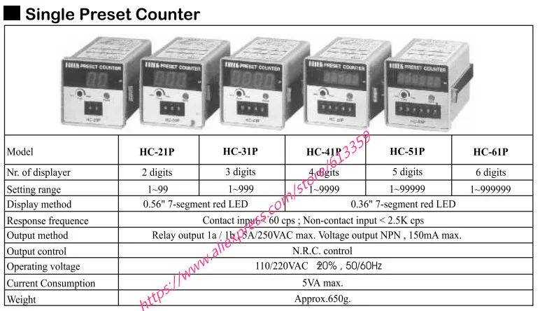 HC-42P FOTEK счетчик 4 цифры Новый и оригинальный подлинный