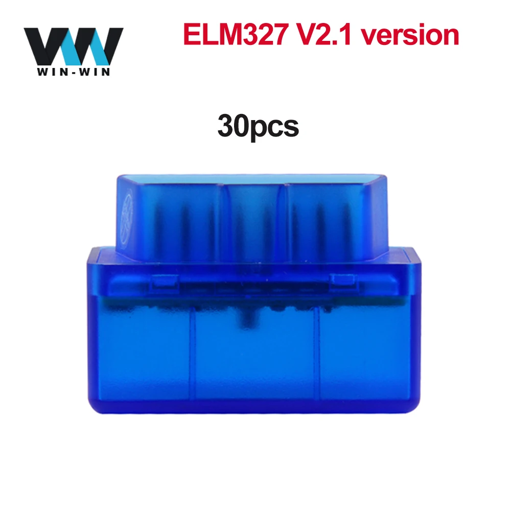 30 шт. ELM 327 V2.1 OBD2 Bluetooth сканер OBD 2 OBD2 автомобильный диагностический инструмент автоматического ELM327 V2.1 для Android odb2 Bluetooth считыватель кода