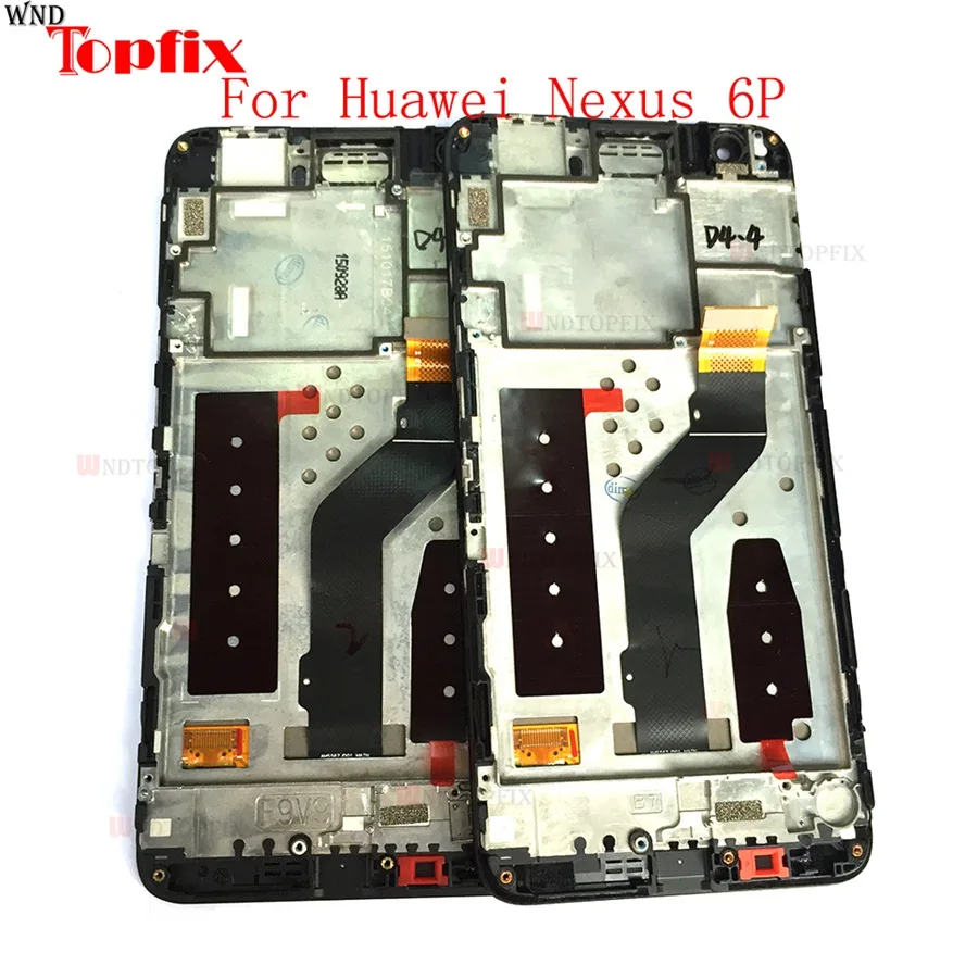 100%Tested Original For Huawei Nexus 6P AMOLED Display Touch Screen With Frame 5.7Inch LCD Assembly Replacement For Nexus 6P    (3)