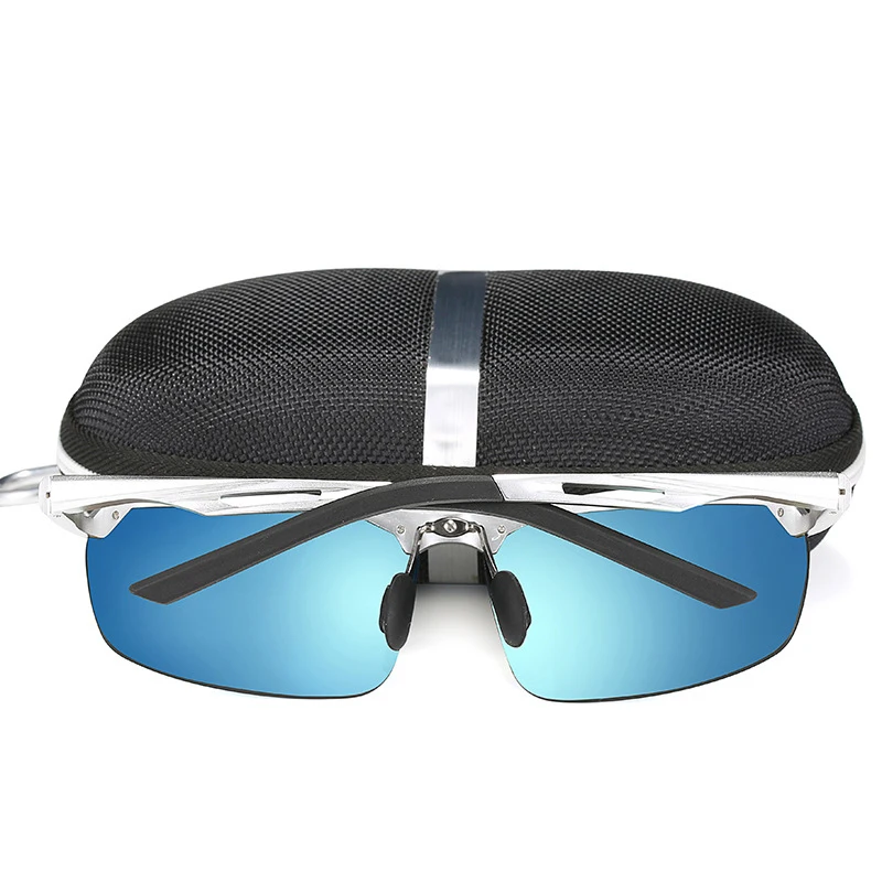 Saylayo Luxury Sunglasses Men Polarized Aluminum Magnesium Frame Car driving sunglasses male For Fishing Golf With case Saylayo Luxury Sunglasses Men Polarized Aluminum Magnesium Frame Car driving sunglasses male For Fishing Golf With case