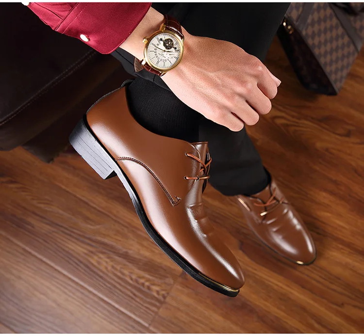 Men's Shoes-Men's Business Leather Oxfords（Buy 2 Got 5% off, 3 Got 10% ...