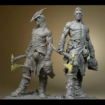 

DIY 1/24 75mm Resin Character Model Luo Butcher King's Movie Fantasy Role R49
