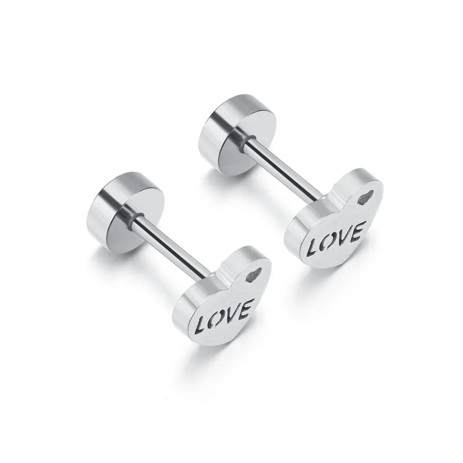 

New Love Letter Earrings Personality Fashion High Quality Gold Female Earrings Wedding Jewelry Anniversary Wear Jewelry Gift