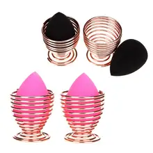 Горячее предложение 2 шт. губки для макияжа с 2 слоеными комплектами Подставка для губки яйцо подставка для сушки набор для макияжа инструмент SJ66