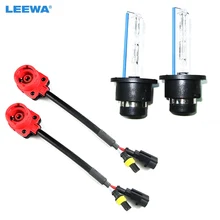 LEEWA 5 компл. Авто 35 Вт D2S ксеноновых ламп 4300 К-12000 К+ 2 шт. адаптеры Замена лампы# CA2078