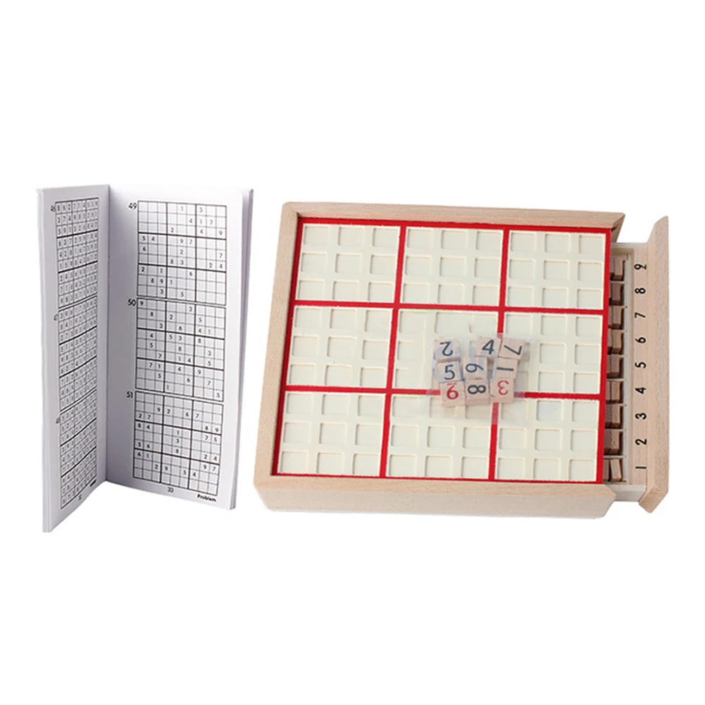 Образовательная игрушка-игра Интеллектуальный ящик тип цифры логика Обучение Деревянная доска Детский подарок Sudoku шахматные доводы Забавный взрослый