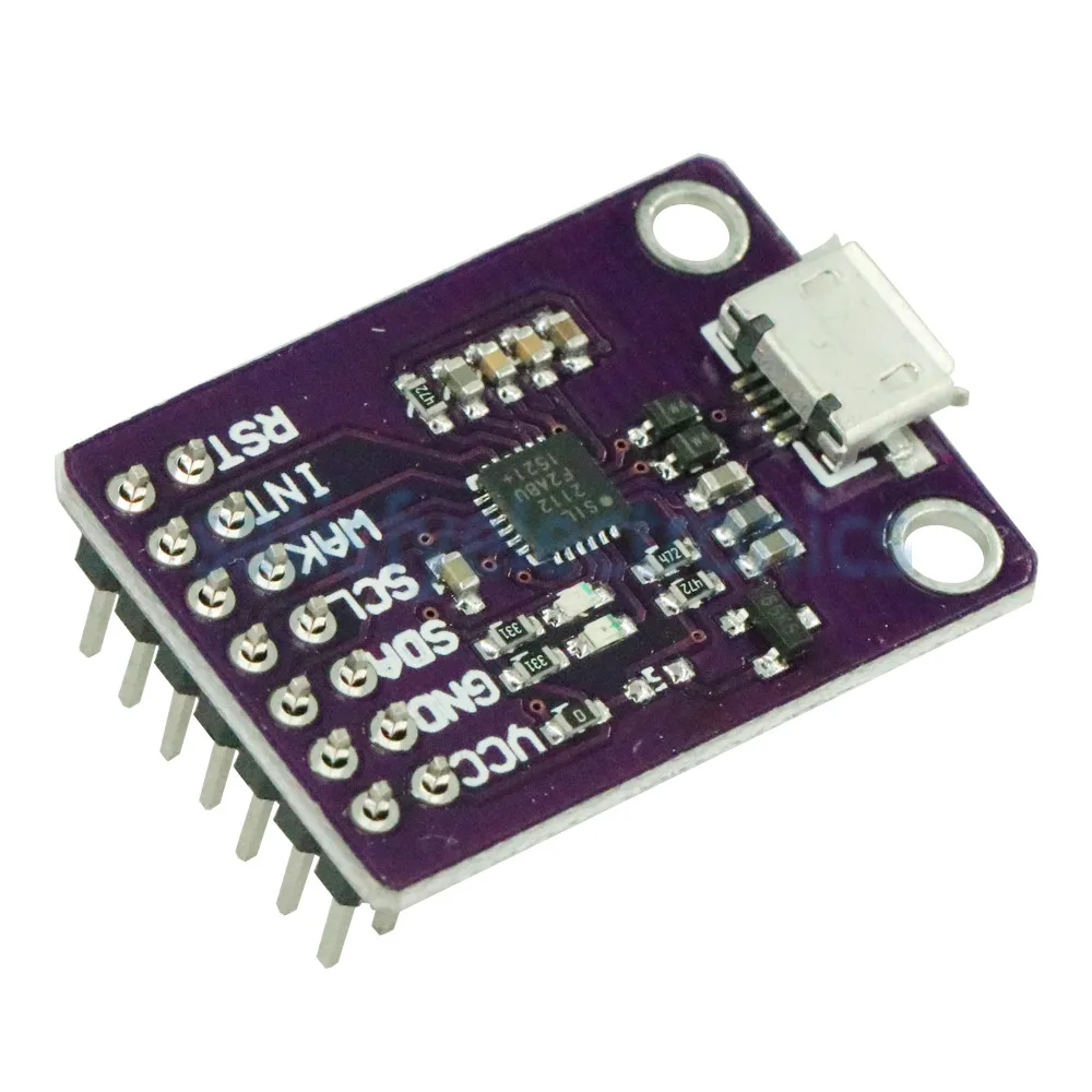 

CP2112 Debug Board USB to I2C Communication Module 2.0 Micro USB 2112 Evaluation Kit For CCS811 Sensor Module